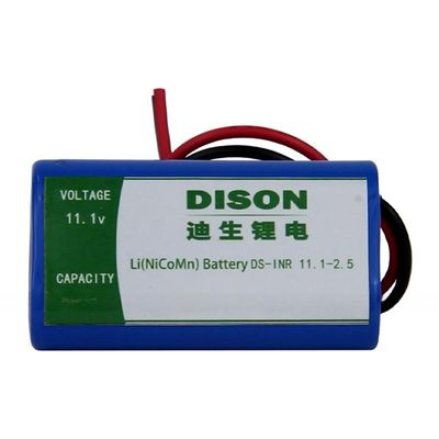 NMC Zylindrische Lithium-Ionen-Batterie mit 10,8 V, 2,6 Ah 2C-Entladungsrate Batteriepaket für LED-Notlicht